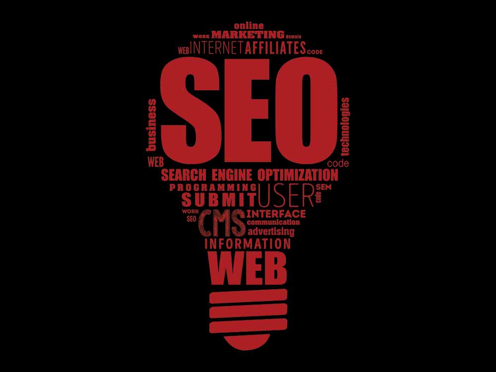 Red SEO Lightbulb